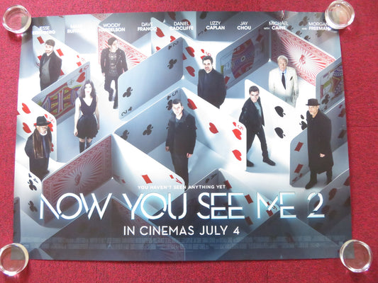 NOW YOU SEE ME 2 UK QUAD (30"x 40") ROLLED POSTER JESSE EISENBERG RUFFALO 2016