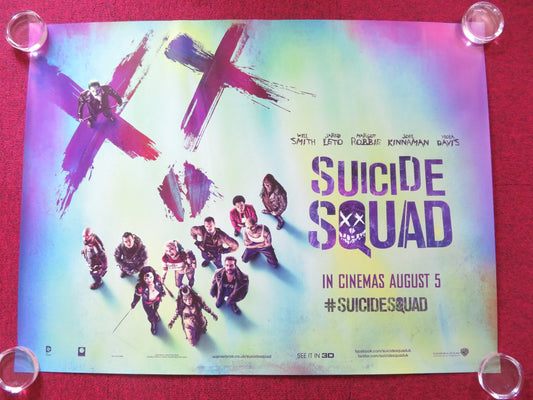 SUICIDE SQUAD UK QUAD (30"x 40") ROLLED POSTER WILL SMITH MARGOT ROBBIE 2016