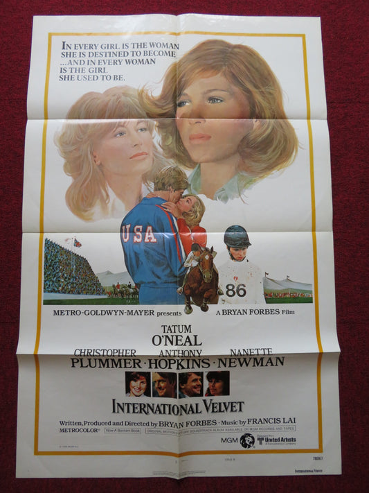 INTERNATIONAL VELVET - STYLE B FOLDED US ONE SHEET POSTER TATUM O'NEAL 1978 - Rendezvous Cinema