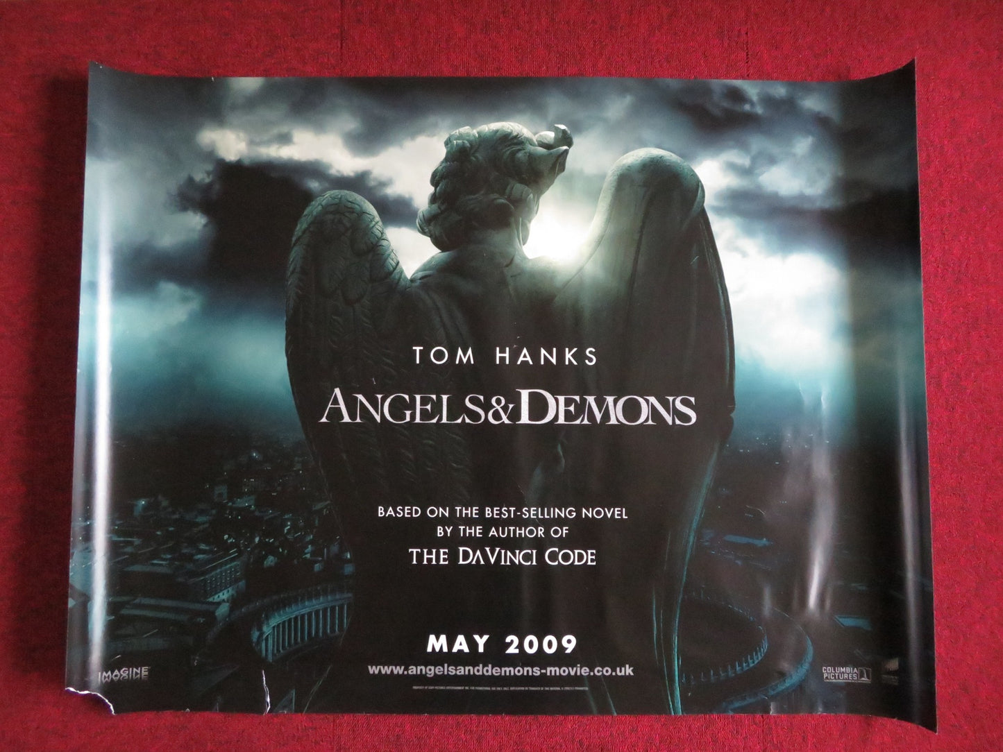 ANGELS AND DEMONS UK QUAD (30"x 40") ROLLED POSTER TOM HANKS EWAN MCGREGOR 2009 - Rendezvous Cinema