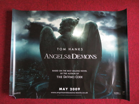 ANGELS AND DEMONS UK QUAD (30"x 40") ROLLED POSTER TOM HANKS EWAN MCGREGOR 2009 - Rendezvous Cinema