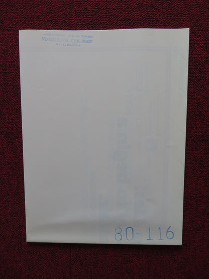 WHY WOULD I LIE? FOLDED US ONE SHEET POSTER TREAT WILLIAMS LISA EICHHORN 1980 - Rendezvous Cinema