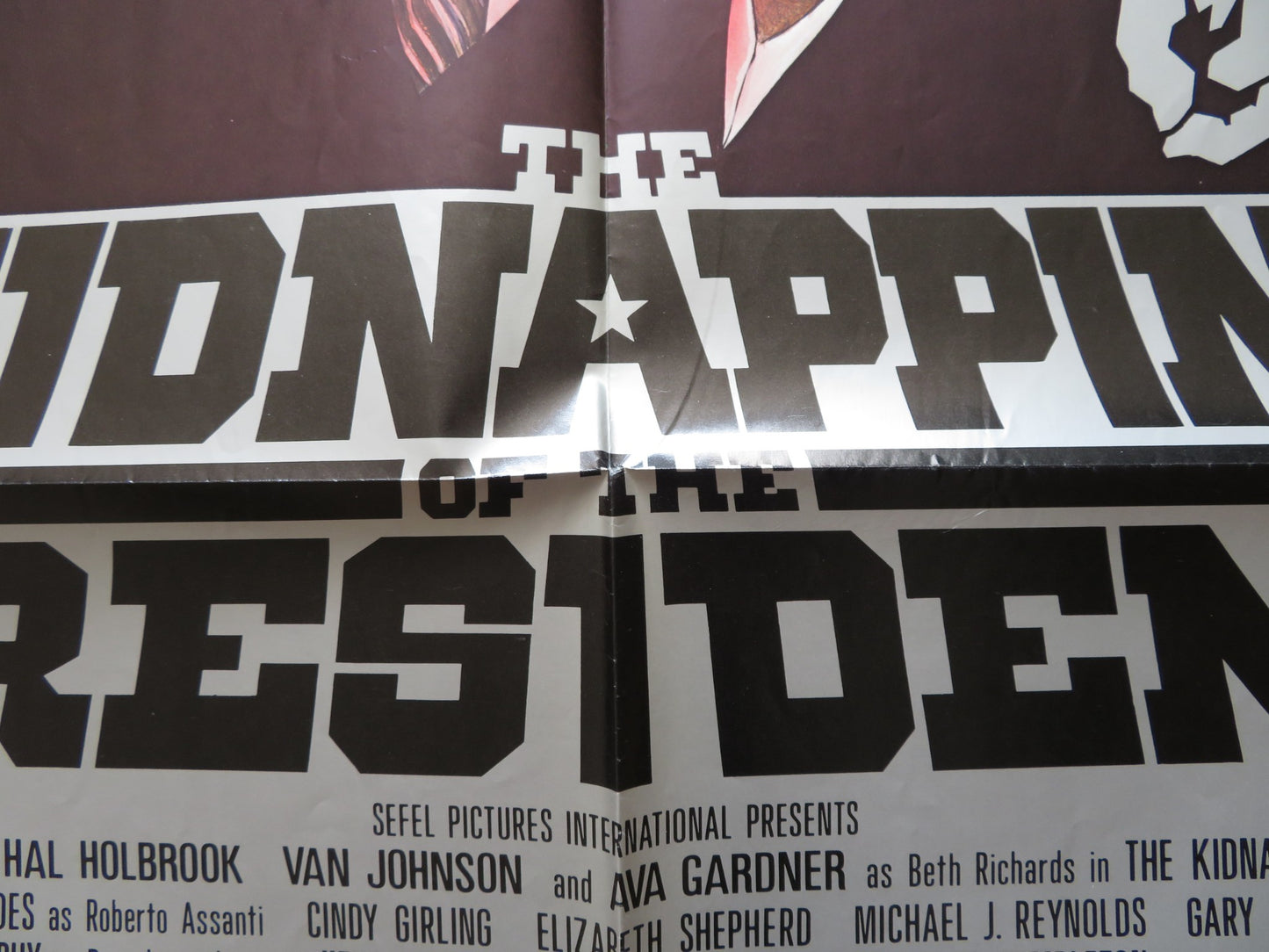 THE KIDNAPPING OF THE PRESIDENT FOLDED US ONE SHEET POSTER WILLIAM SHATNER 1980 - Rendezvous Cinema