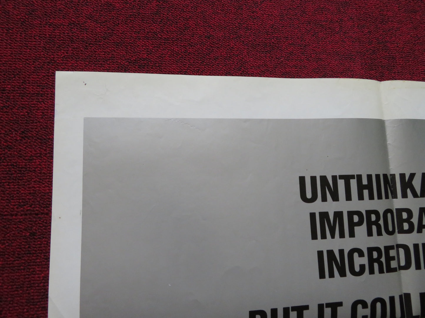 THE KIDNAPPING OF THE PRESIDENT FOLDED US ONE SHEET POSTER WILLIAM SHATNER 1980 - Rendezvous Cinema