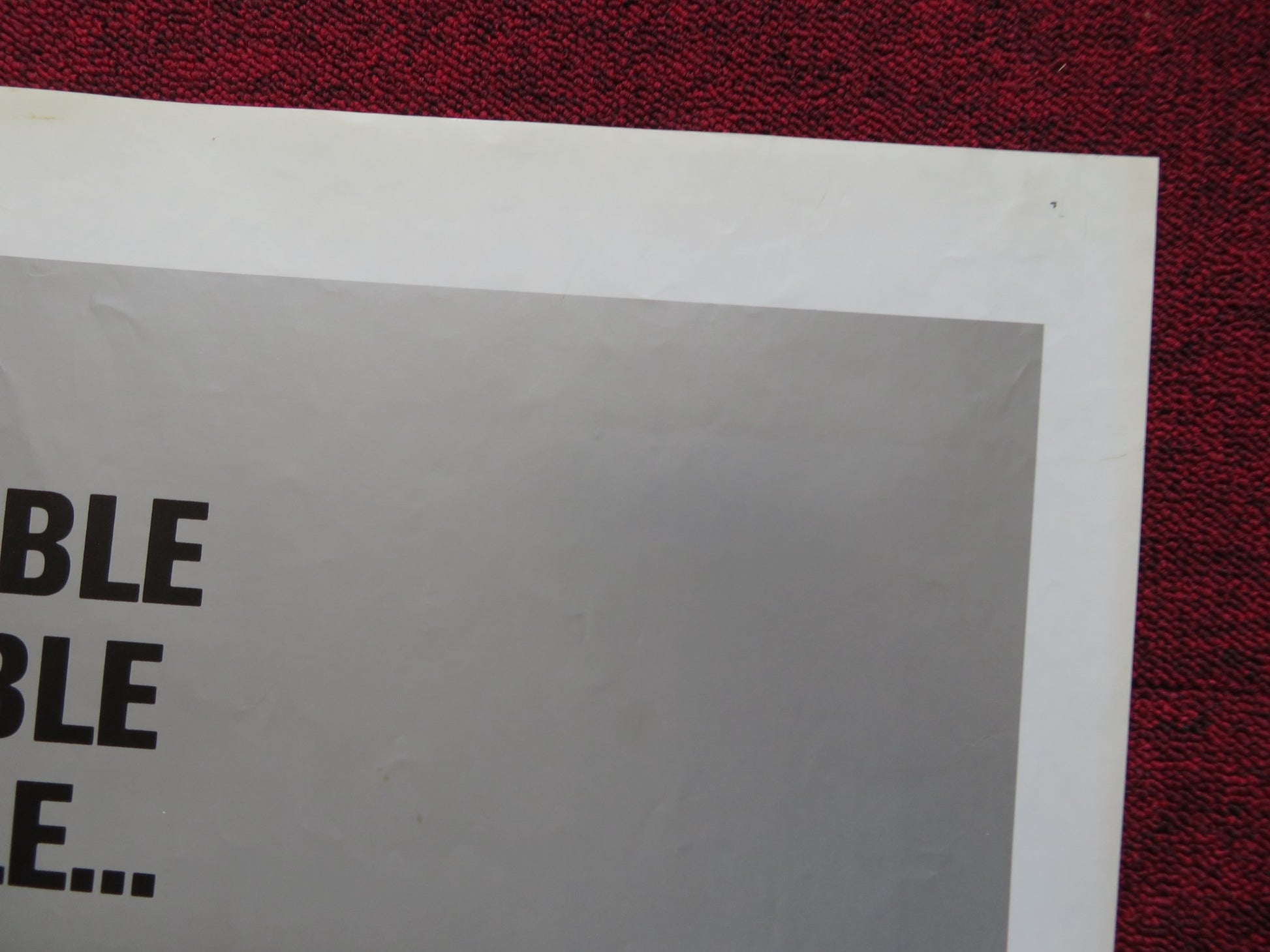 THE KIDNAPPING OF THE PRESIDENT FOLDED US ONE SHEET POSTER WILLIAM SHATNER 1980 - Rendezvous Cinema