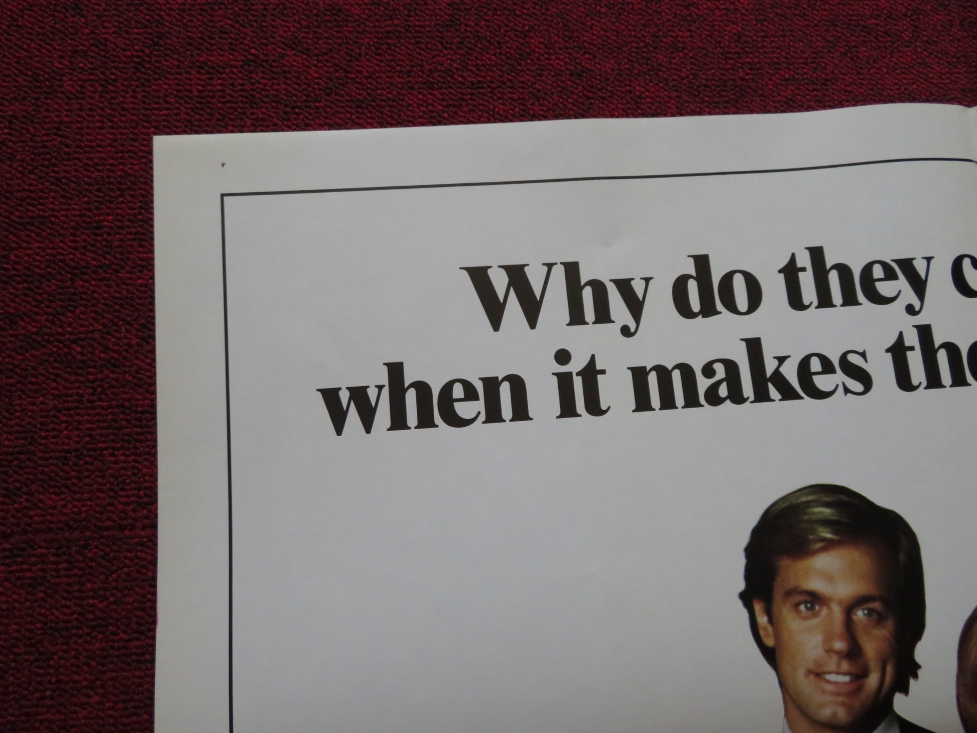 LOVING COUPLES FOLDED US ONE SHEET POSTER SHIRLEY MACLAINE JAMES COBURN 1980 - Rendezvous Cinema