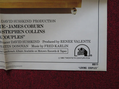 LOVING COUPLES FOLDED US ONE SHEET POSTER SHIRLEY MACLAINE JAMES COBURN 1980 - Rendezvous Cinema