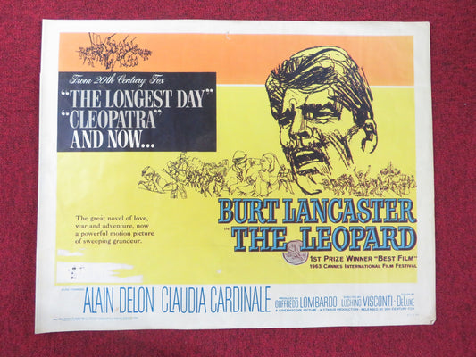 THE LEOPARD HALF SHEET (22"x 28") POSTER BURT LANCASTER ALAIN DELON 1963