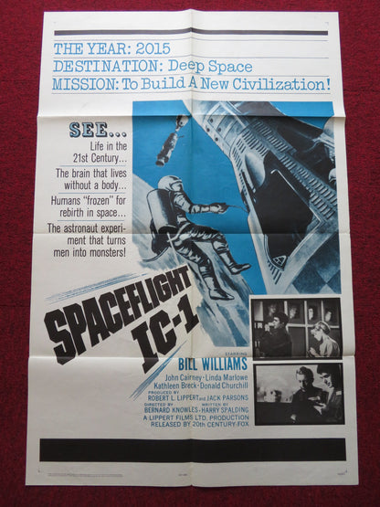 SPACEFLIGHT IC-1: AN ADVENTURE IN SPACE FOLDED US ONE SHEET POSTER 1965 - Rendezvous Cinema