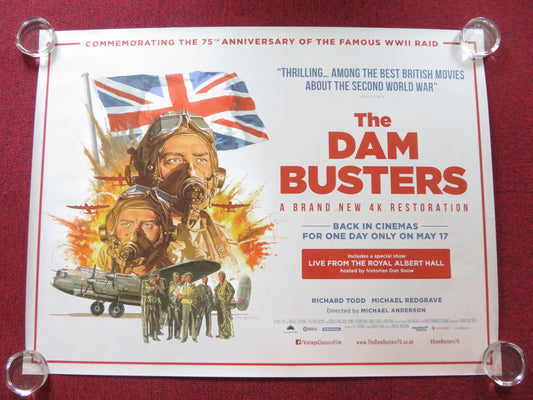 THE DAM BUSTERS UK QUAD (30"x 40") ROLLED POSTER RICHARD TODD M. REDGRAVE R2018