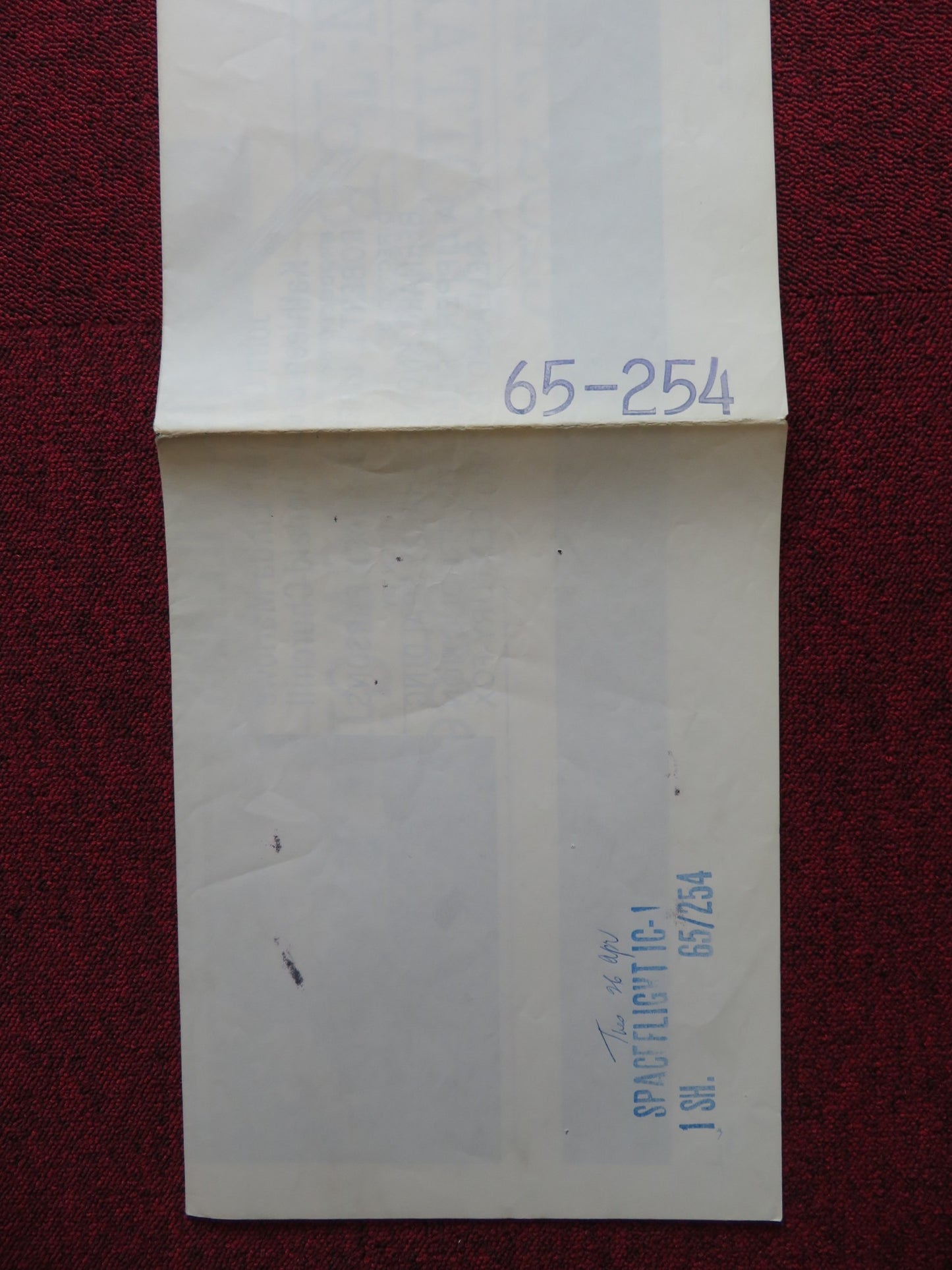 SPACEFLIGHT IC-1: AN ADVENTURE IN SPACE FOLDED US ONE SHEET POSTER 1965 - Rendezvous Cinema