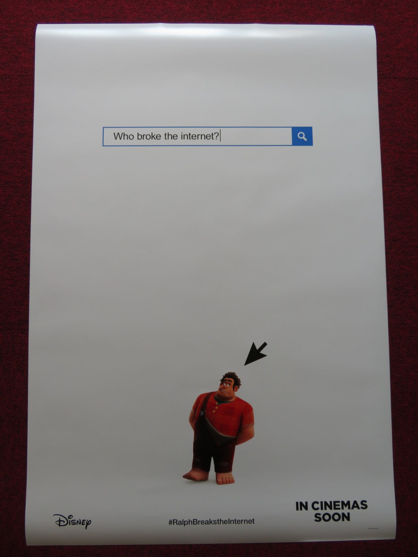 RALPH BREAKS THE INTERNET - B US ONE SHEET ROLLED POSTER DISNEY 2018 - Rendezvous Cinema