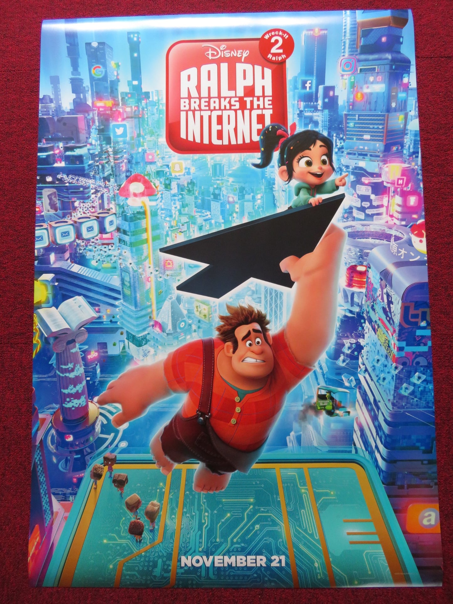 RALPH BREAKS THE INTERNET - A US ONE SHEET ROLLED POSTER DISNEY 2018 - Rendezvous Cinema