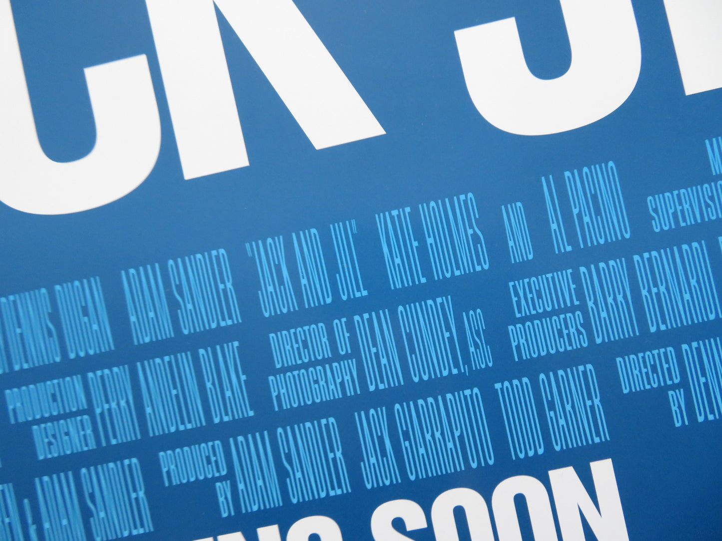 JACK AND JILL US ONE SHEET ROLLED POSTER ADAM SANDLER KATIE HOLMES 2011 - Rendezvous Cinema