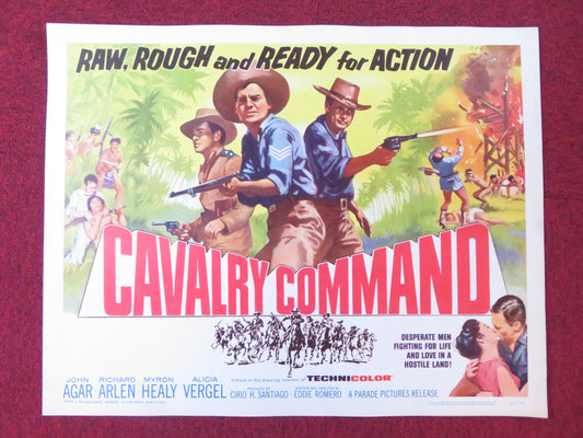 CAVALRY COMMAND US HALF SHEET (22"x 28") POSTER JOHN AGAR RICHARD ARLEN 1964
