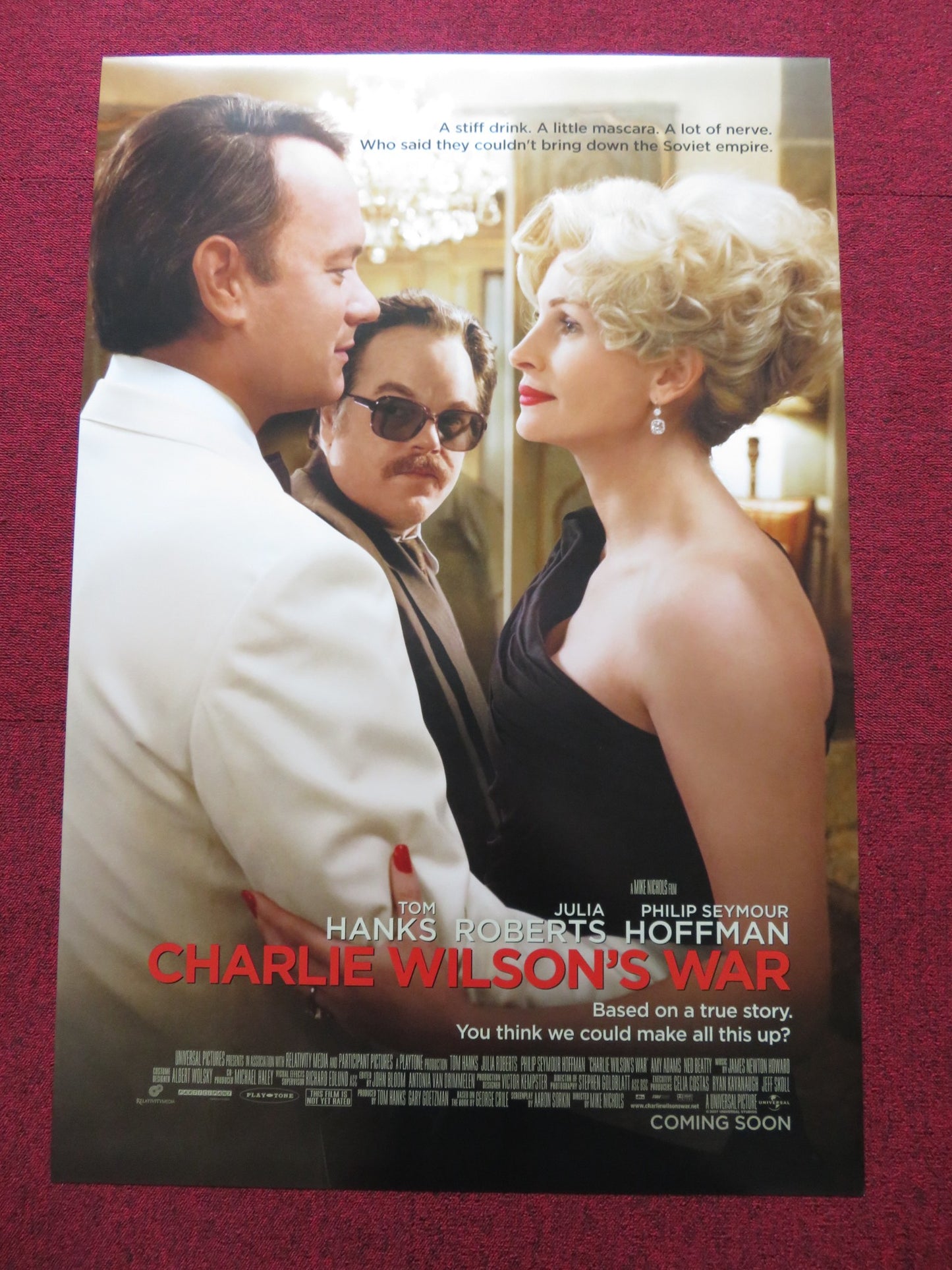 CHARLIE WILSON'S WAR US ONE SHEET ROLLED POSTER TOM HANKS JULIA ROBERTS 2007 - Rendezvous Cinema