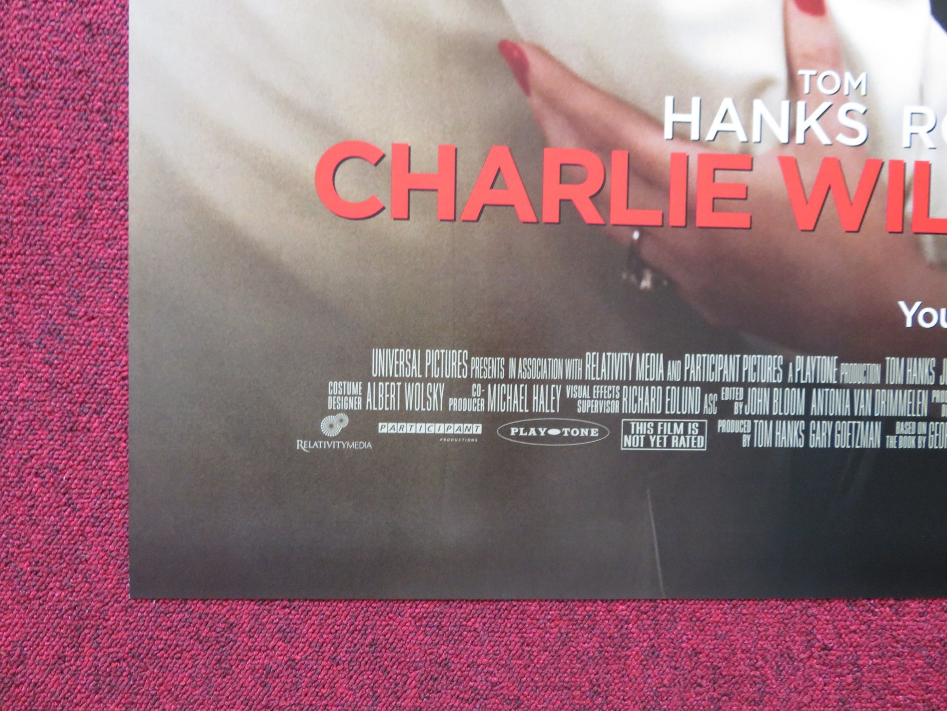 CHARLIE WILSON'S WAR US ONE SHEET ROLLED POSTER TOM HANKS JULIA ROBERTS 2007 - Rendezvous Cinema