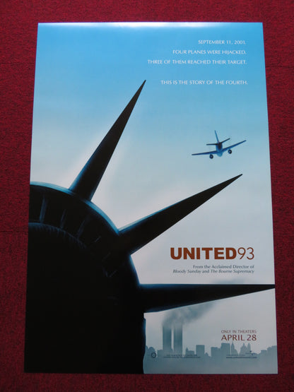 UNITED 93 US ONE SHEET ROLLED POSTER J.J. JOHNSON GARY COMMOCK 2006 - Rendezvous Cinema
