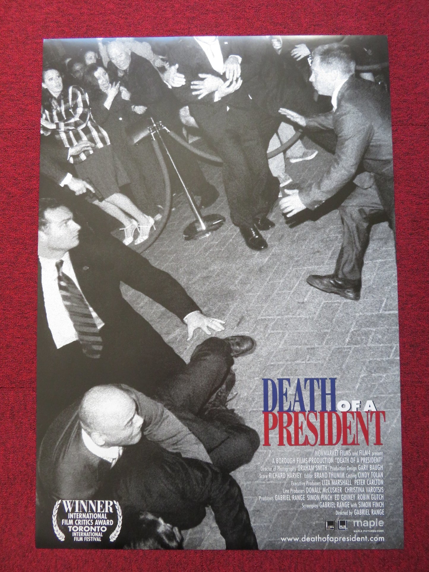 DEATH OF A PRESIDENT US ONE SHEET ROLLED POSTER HEND AYOUB BECKY ANN BAKER 2006 - Rendezvous Cinema