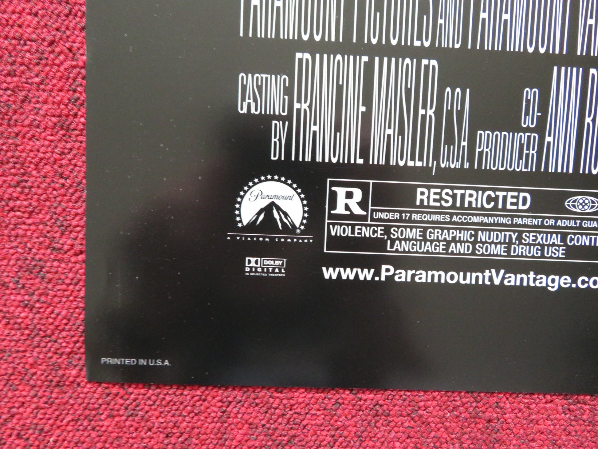 BABEL US ONE SHEET ROLLED POSTER BRAD PITT CATE BLANCHETT 2006 - Rendezvous Cinema