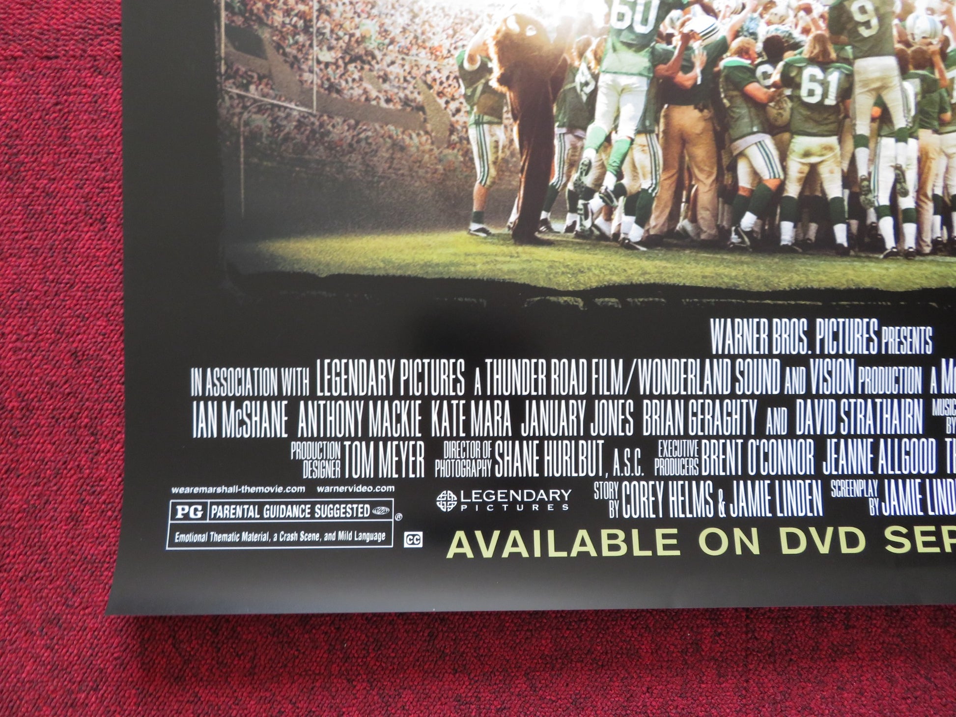 WE ARE MARSHALL US ONE SHEET ROLLED POSTER MATTHEW MCCONAUGHEY MATTHEW FOX 2006 - Rendezvous Cinema