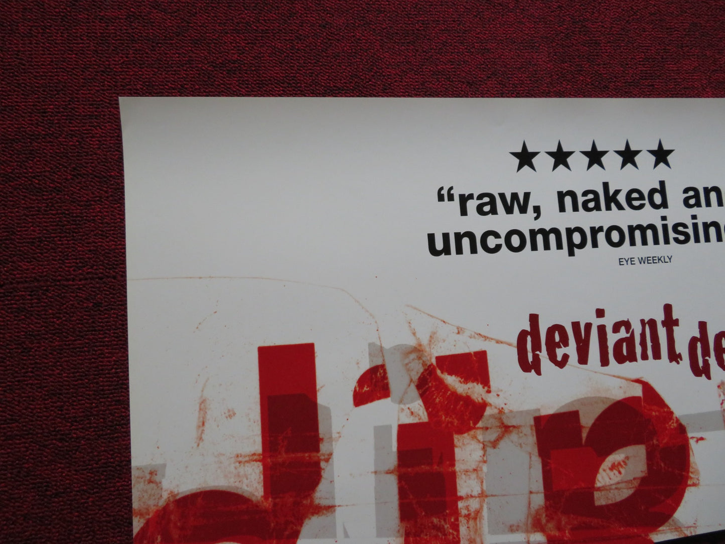 DIRTY US ONE SHEET ROLLED POSTER TOM SCHOLTE BABS CHULA 1998 - Rendezvous Cinema