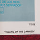 ISLAND OF THE DAMNED FOLDED US ONE SHEET POSTER LEWIS FIANDER P. RANSOME 1978