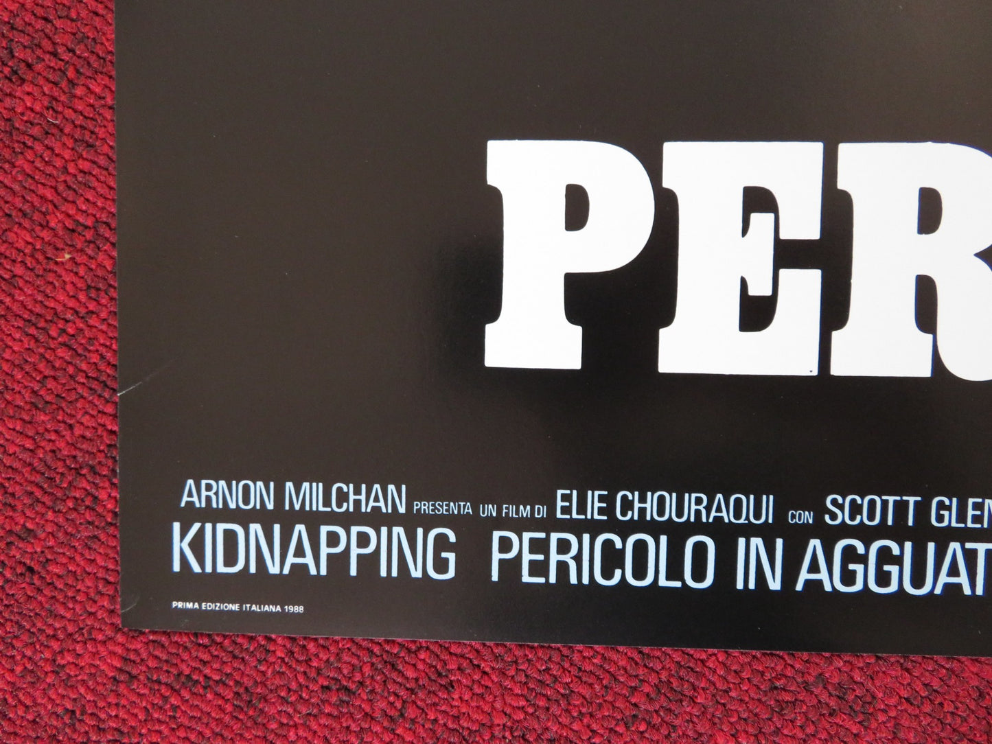 MAN ON FIRE - A ITALIAN FOTOBUSTA POSTER SCOTT GLEN JADE MALLE 1987 - Rendezvous Cinema