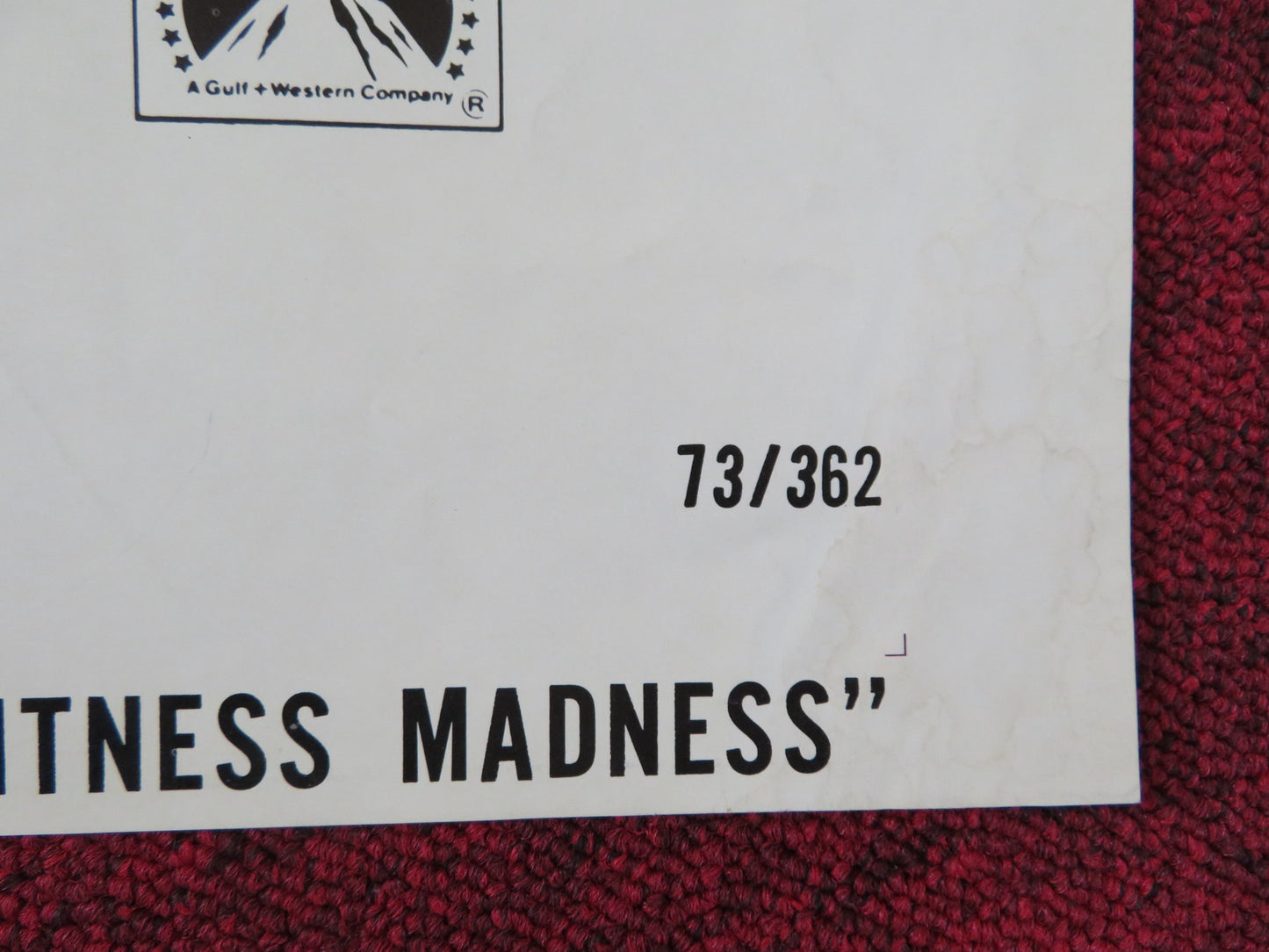 TALES THAT WITNESS MADNESS FOLDED US ONE SHEET POSTER DONALD PLEASENCE 1973