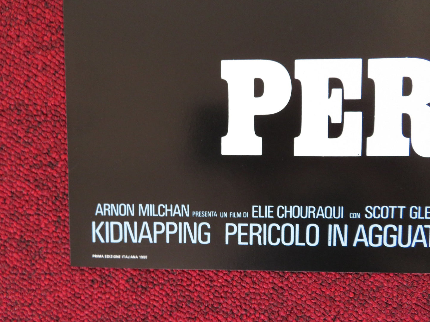 MAN ON FIRE - B ITALIAN FOTOBUSTA POSTER SCOTT GLEN JADE MALLE 1987 - Rendezvous Cinema