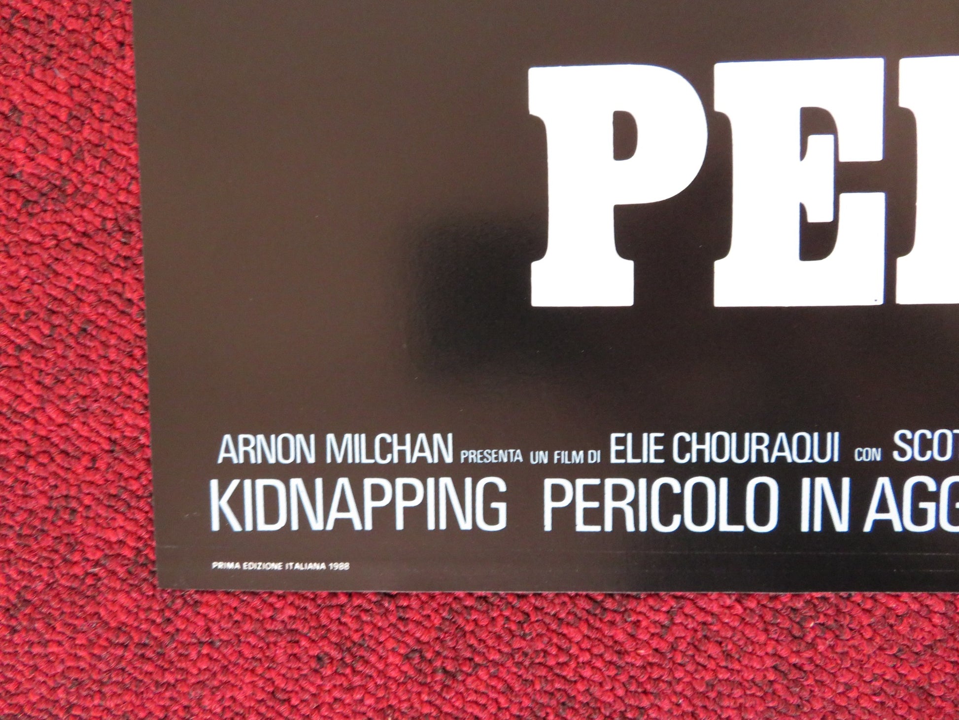 MAN ON FIRE - C ITALIAN FOTOBUSTA POSTER SCOTT GLEN JADE MALLE 1987 - Rendezvous Cinema