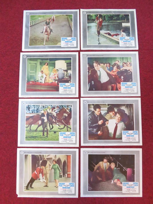 ARABESQUE US LOBBY CARD FULL SET GREGORY PECK SOPHIA LOREN 1966 - Rendezvous Cinema