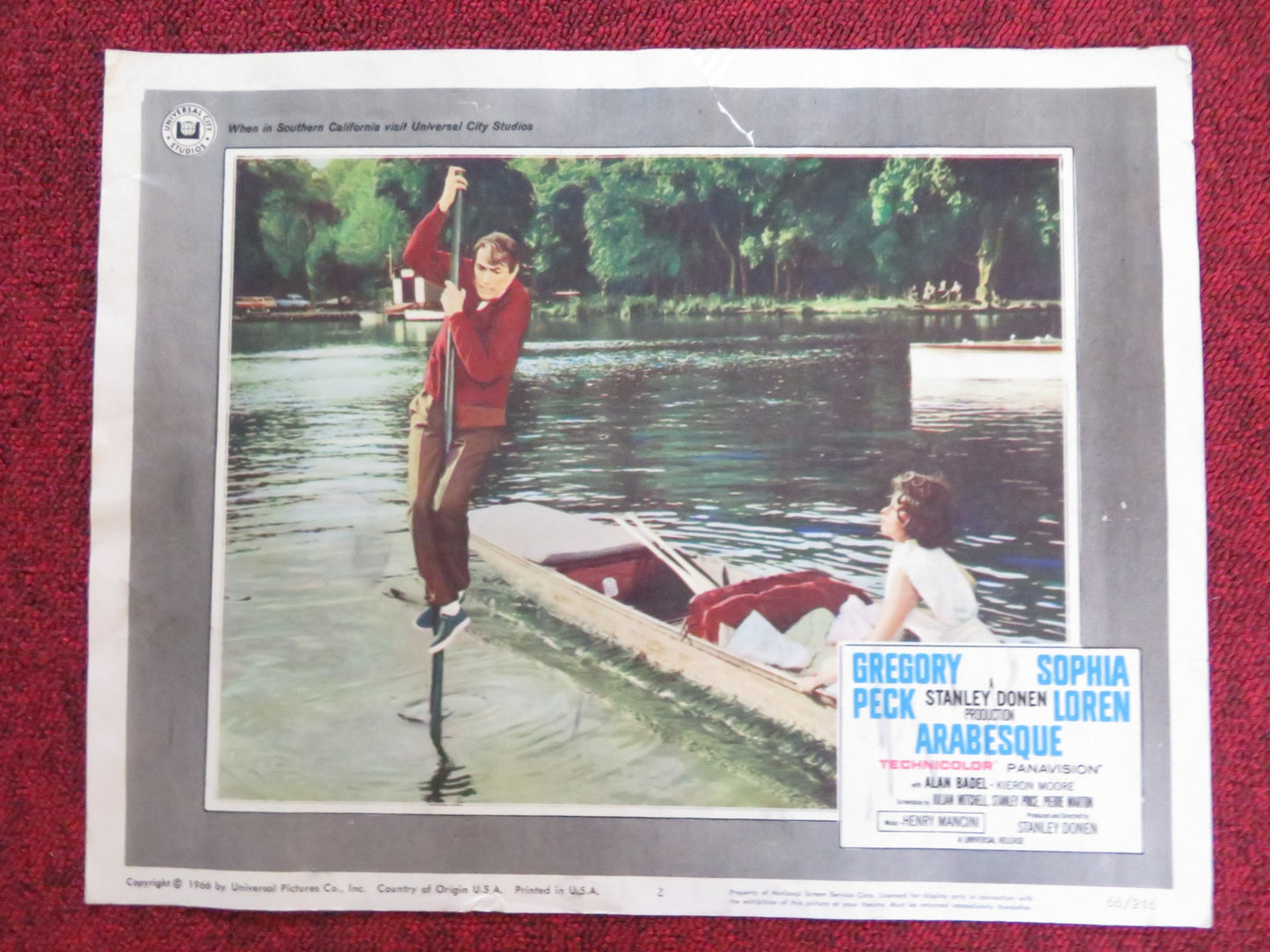 ARABESQUE US LOBBY CARD FULL SET GREGORY PECK SOPHIA LOREN 1966 - Rendezvous Cinema