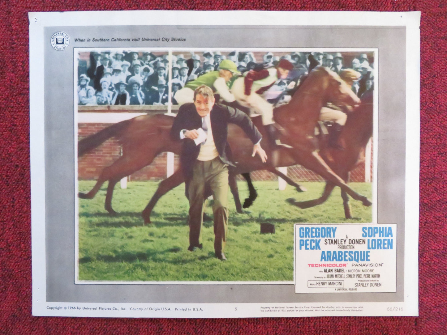 ARABESQUE US LOBBY CARD FULL SET GREGORY PECK SOPHIA LOREN 1966 - Rendezvous Cinema