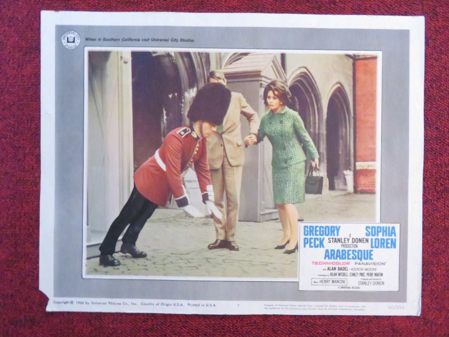 ARABESQUE US LOBBY CARD FULL SET GREGORY PECK SOPHIA LOREN 1966 - Rendezvous Cinema