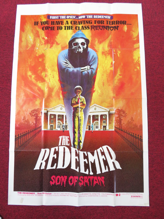 THE REDEEMER: SON OF SATAN! FOLDED US ONE SHEET POSTER JEANNETTA ARNETTE 1977