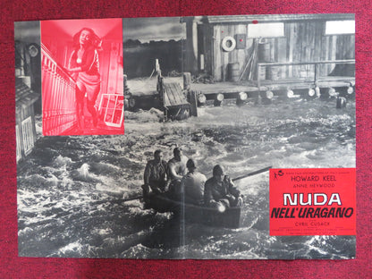 NUDA NELL'URAGANO - A ITALIAN FOTOBUSTA POSTER HOWARD KEEL CYRIL CUSACK 1958 - Rendezvous Cinema