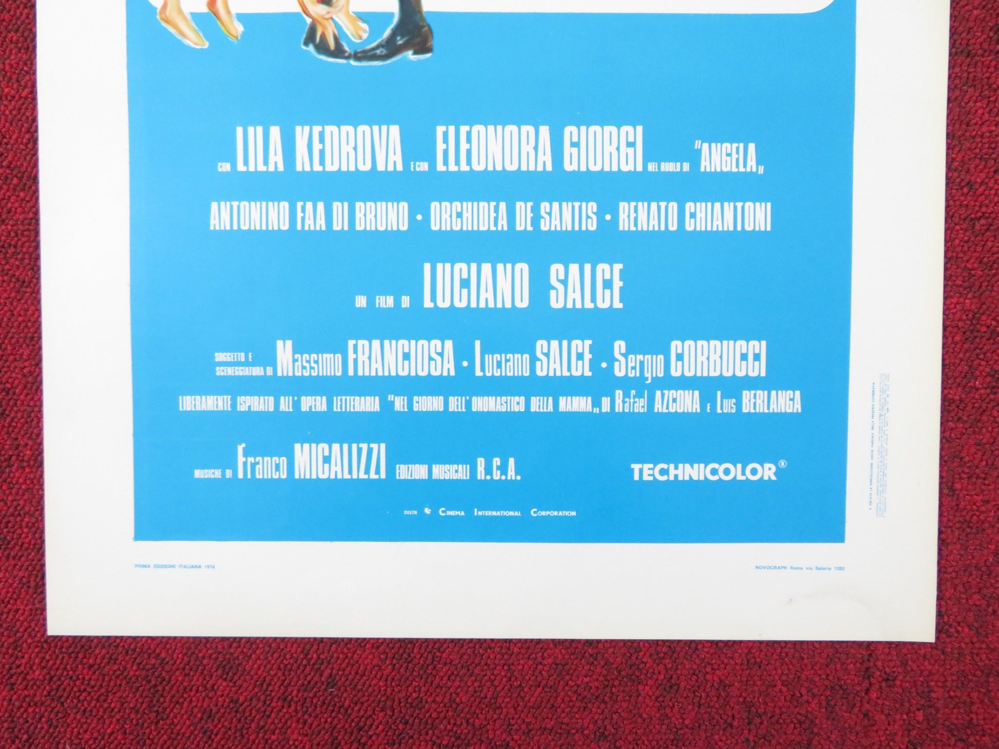ALLA MIA CARA MAMMA NEL GIORNO DEL SUO COMPLEANNO ITALIAN LOCANDINA POSTER 1974 - Rendezvous Cinema