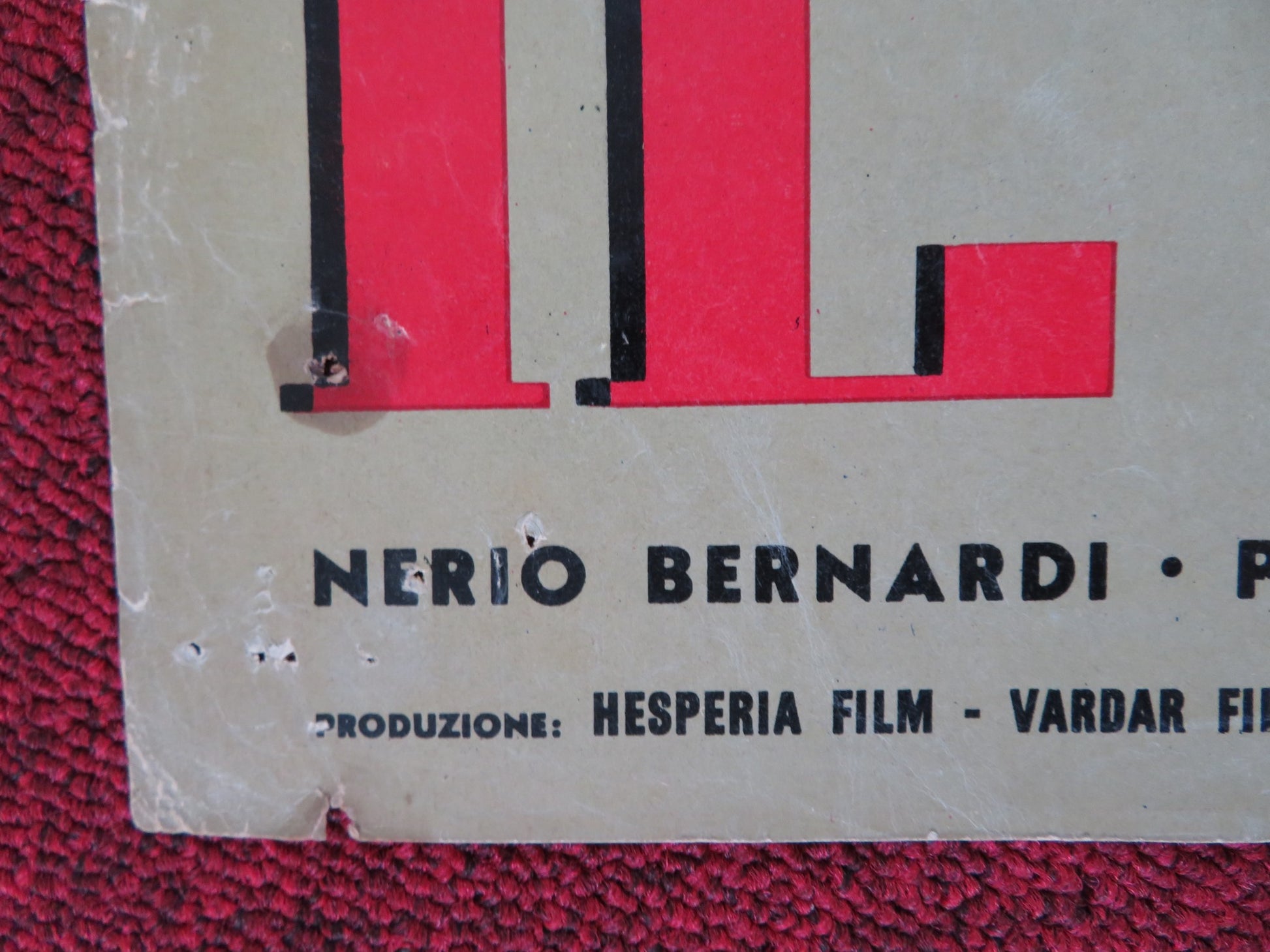 IL VENDICATORE / DUBROWSKY - A ITALIAN FOTOBUSTA POSTER JOHN FORSYTHE 1959 - Rendezvous Cinema