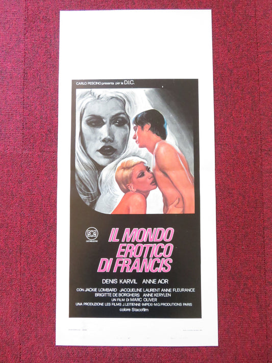 THE EROTIC WORLD OF FRANCIS ITALIAN LOCANDINA POSTER MARC OLIVER ANNE AOR 1980