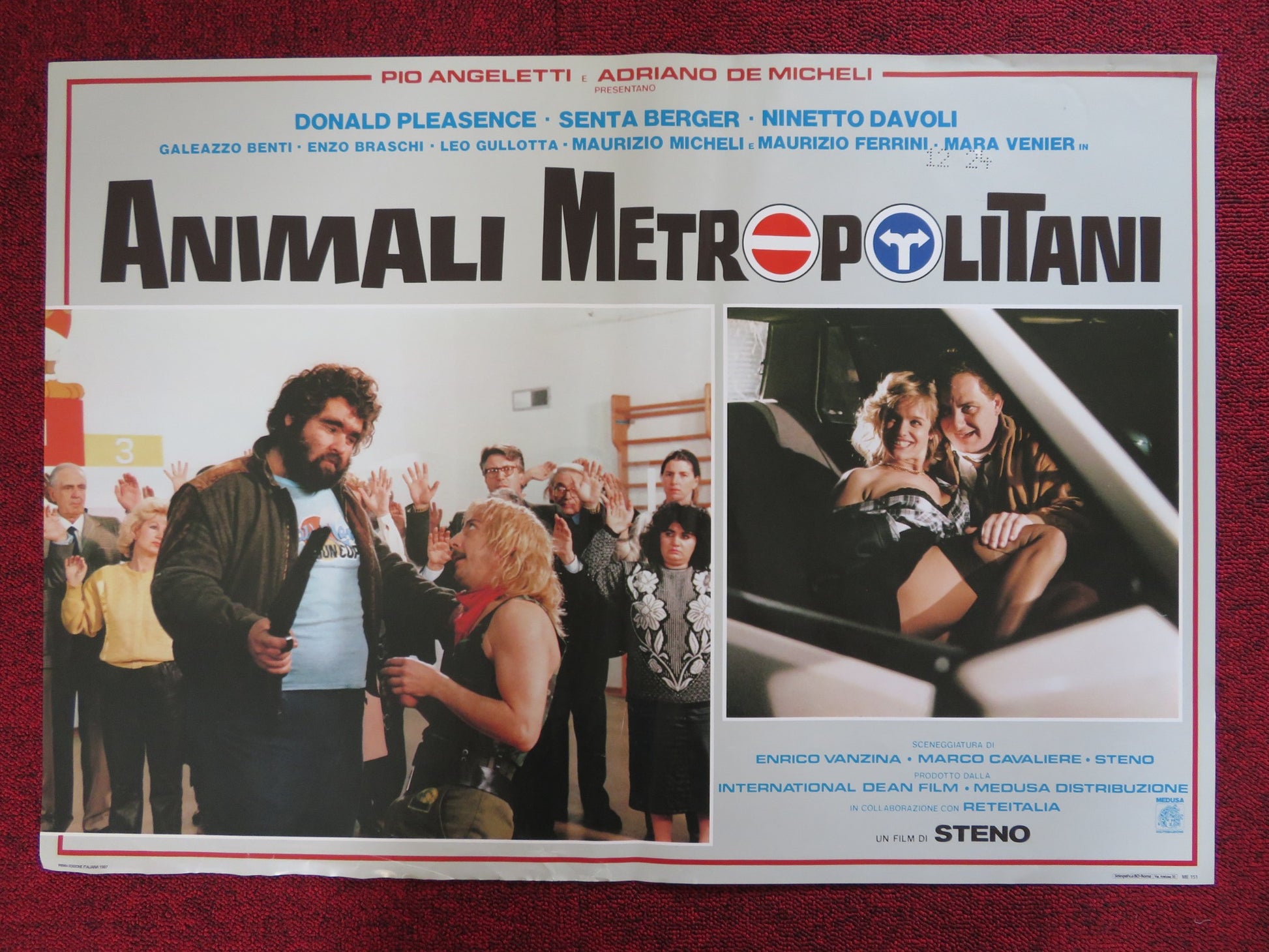 ANIMALI METROPOLITANI - C ITALIAN FOTOBUSTA POSTER DONALD PLEASENCE 1987 - Rendezvous Cinema