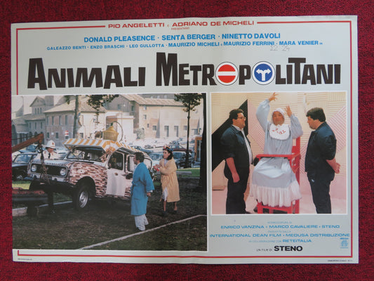 ANIMALI METROPOLITANI - D ITALIAN FOTOBUSTA POSTER DONALD PLEASENCE 1987 - Rendezvous Cinema