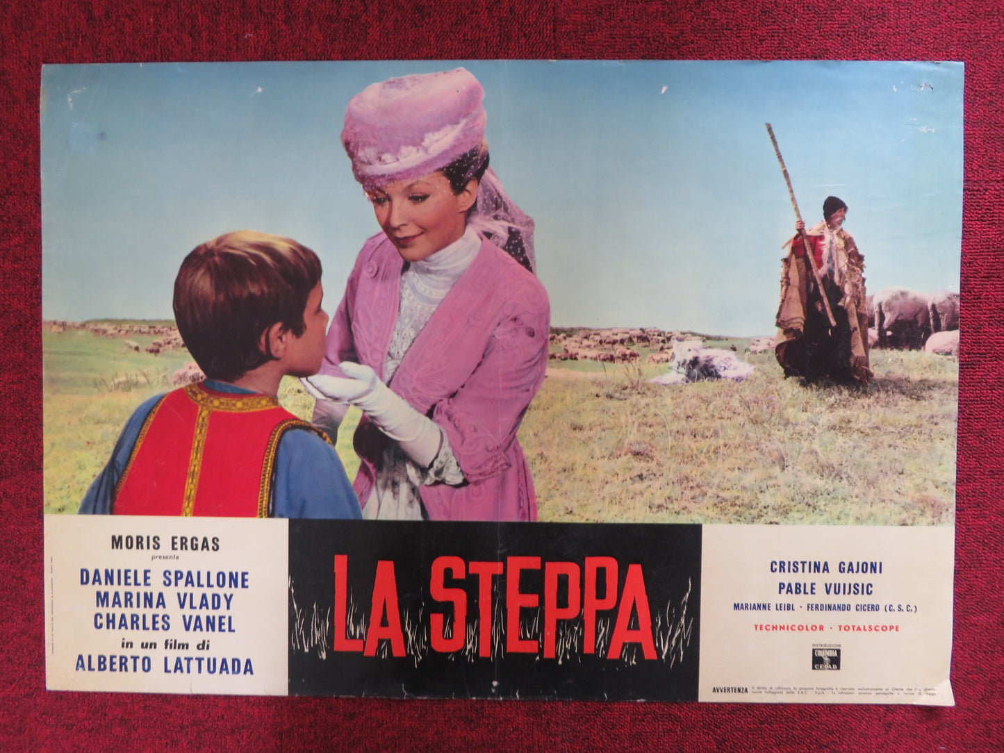 LA STEPPA ITALIAN FOTOBUSTA POSTER CHARLES VANEL DANIELE SPALLONE 1962 - Rendezvous Cinema