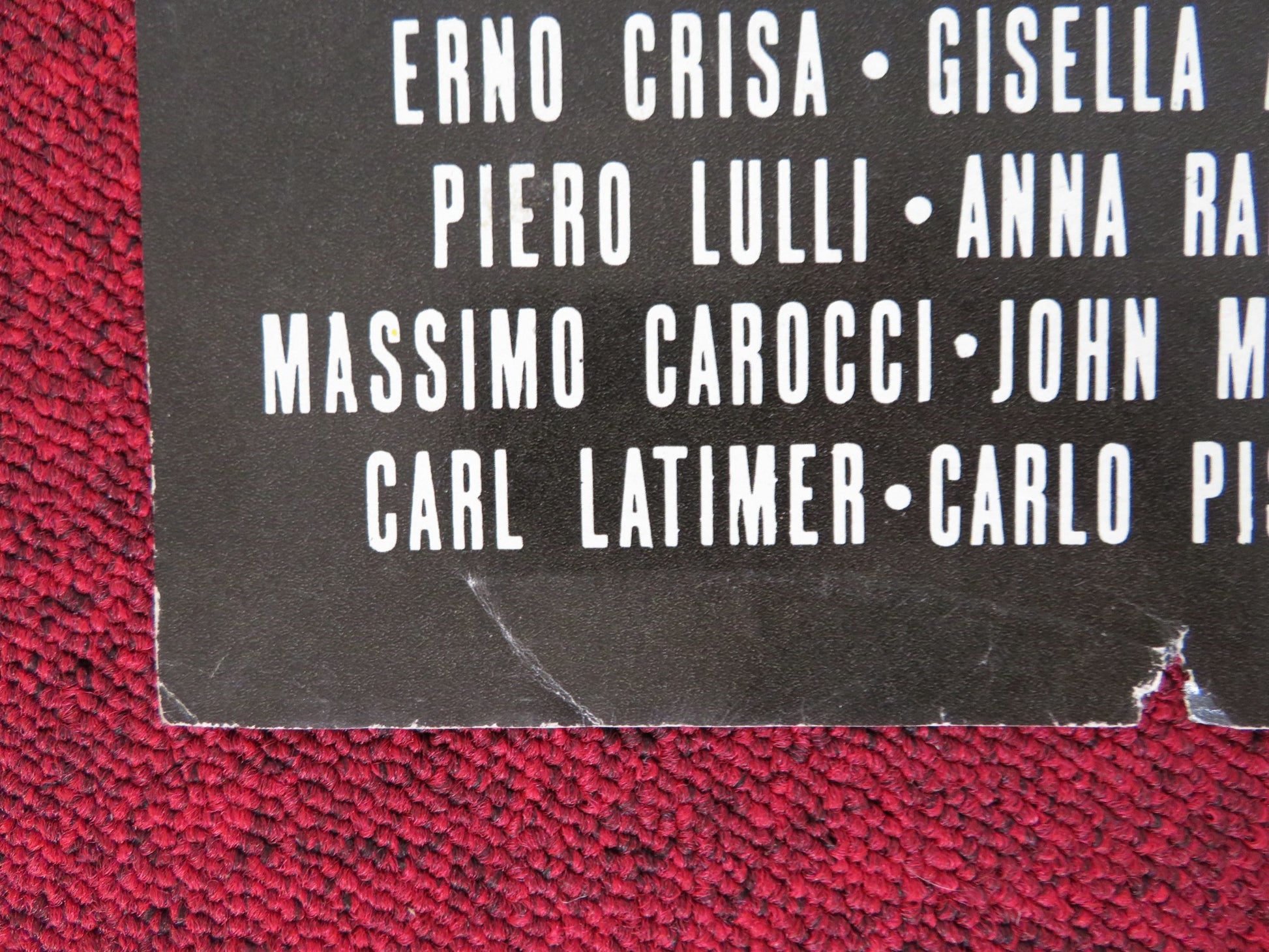 MACISTE CONTRO LO SCEICCO ITALIAN FOTOBUSTA POSTER ED FURY ERNO CRISA 1962 - Rendezvous Cinema