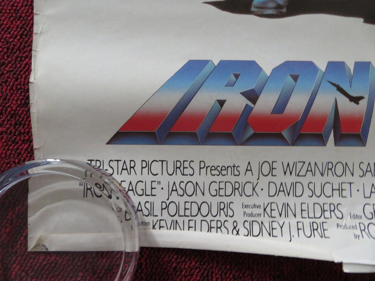 IRON EAGLE VHS VIDEO POSTER JASON GEDRICK LOUIS GOSSETT, JR. 1986