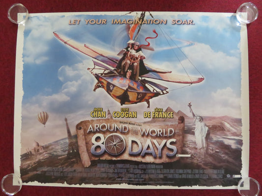 AROUND THE WORLD IN 80 DAYS UK QUAD ROLLED POSTER STEVE COOGAN JACKIE CHAN 2004 - Rendezvous Cinema