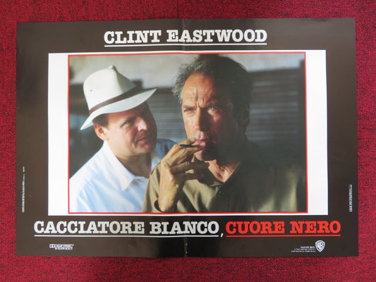 WHITE HUNTER BLACK HEART - A ITALIAN FOTOBUSTA POSTER CLINT EASTWOOD 1990 - Rendezvous Cinema