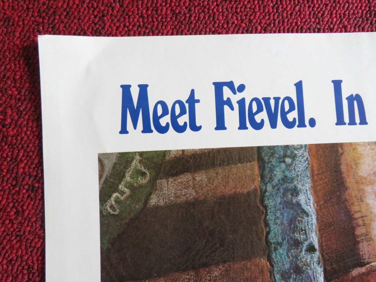 AN AMERICAN TAIL - A FOLDED US ONE SHEET POSTER ERICA YOHN NEHEMIAH PERSOFF 1986 - Rendezvous Cinema