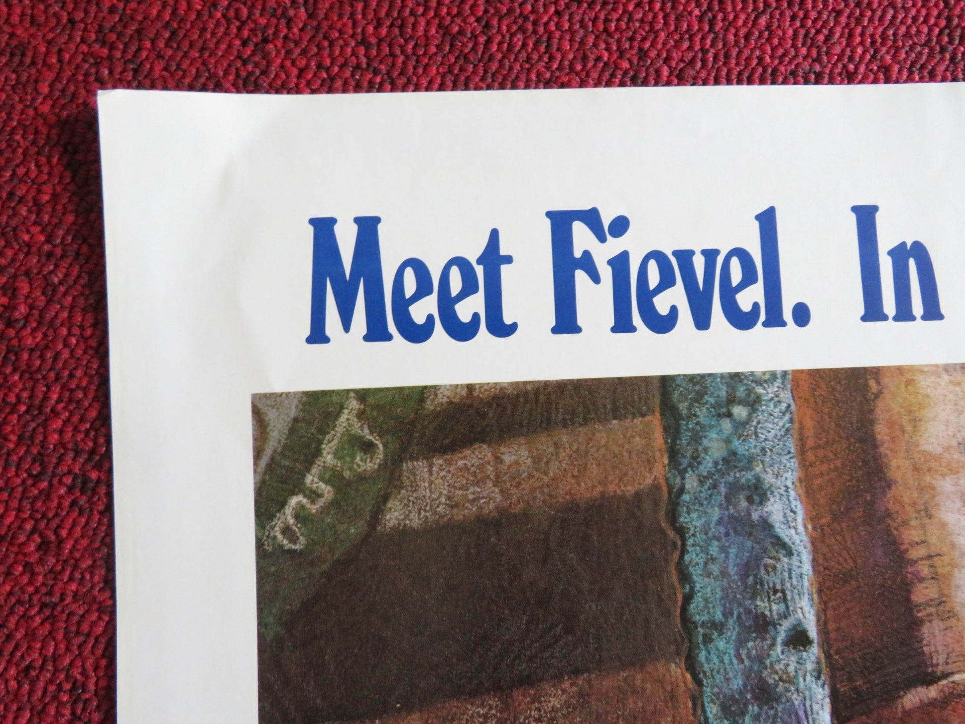 AN AMERICAN TAIL - A FOLDED US ONE SHEET POSTER ERICA YOHN NEHEMIAH PERSOFF 1986 - Rendezvous Cinema