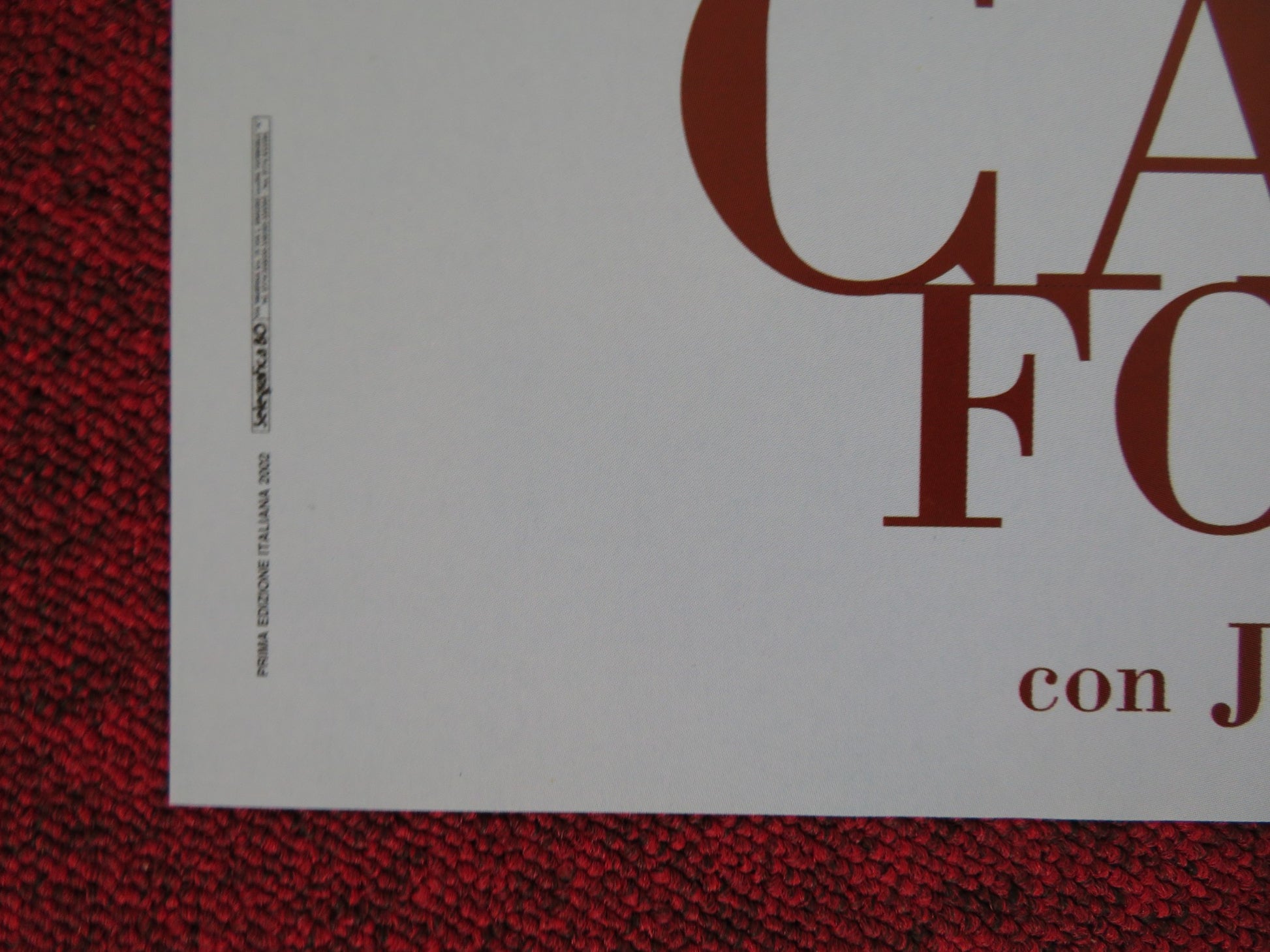 CALLAS FOREVER - A ITALIAN FOTOBUSTA POSTER FANNY ARDANT JEREMY IRONS 1990 - Rendezvous Cinema